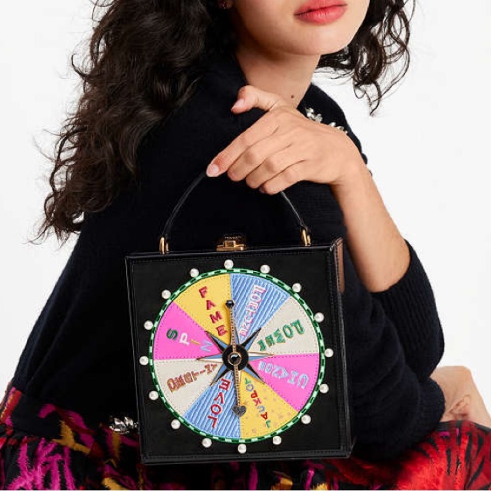 kate spade NWT! Fortune Favors Embellished 3D Top-handle Novelty Crossbody Bag - Picture 2 of 8